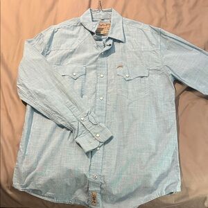 Light Blue Western Shirt